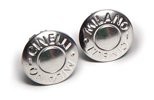 Cinelli Milano - Tapones para Manillar (2 Unidades) Plata Plata Talla:Talla única