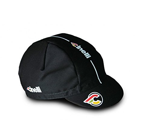 Cinelli Mütze Supercorsa - Gorra de Ciclismo para Hombre, Color Negro, Talla única