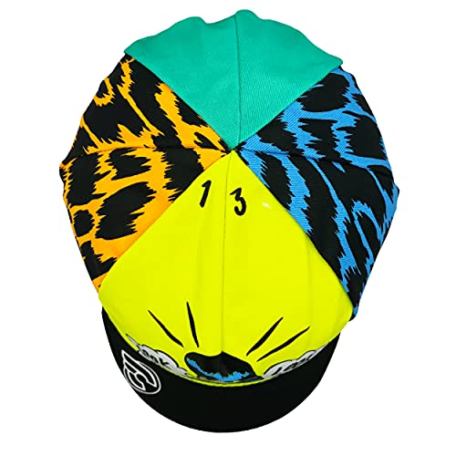 Cinelli Stevie Gee - Gorra de Ciclismo, Unisex, Gorra de Ciclismo, C00SG2, Mira hacia Fuera, Talla única