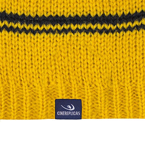 Cinereplicas - Harry Potter - Gorro Caído - Licencia Oficial - Casa Hufflepuff - Amarillo y Negro