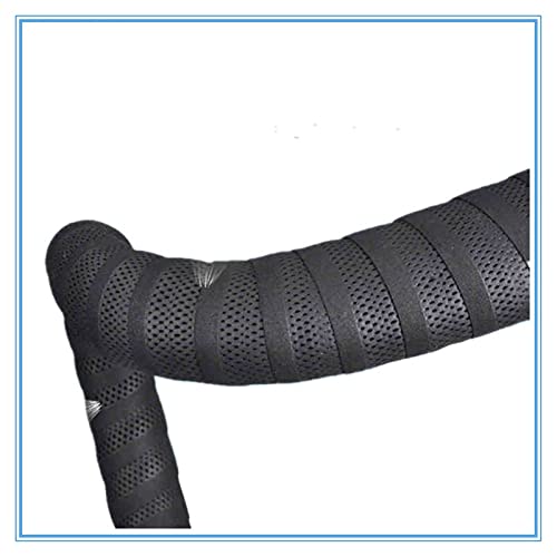 Cinta Manillar ​Carretera Bicicletas de Carretera Bicicleta Manillar Cinta Balck Mesh Design No-Slip Impermeable Bartape Soft EVA Sponge Tape Manillar Bicicleta Carretera (Color : Brown)