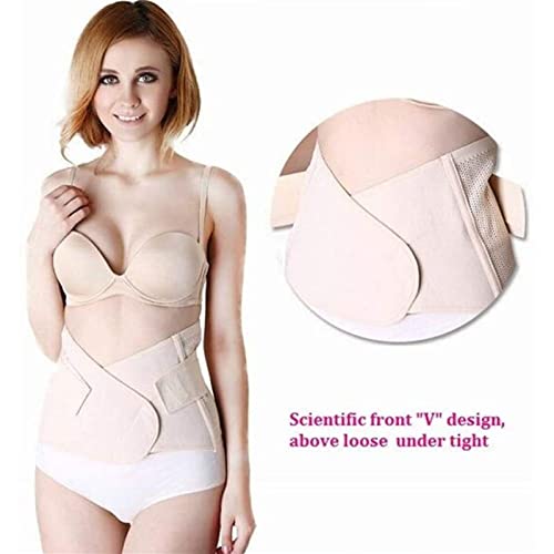 Cinturón Pelvis Pelvis Pelvis Pelvis Postnatal Cinturón, Bandas del Vientre de Maternidad, recuperación de Soporte de Barriga posparto 0618 (Color : Beige, Size : XXL)