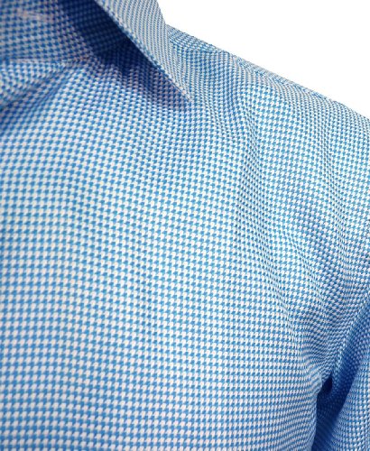 Circle of Gentleman Camisa Ridley con diseño de círculo de Caballero Azul 4391
