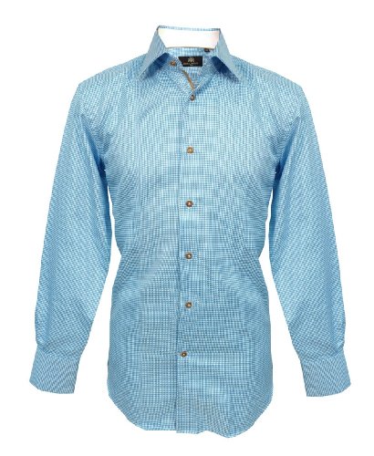 Circle of Gentleman Camisa Ridley con diseño de círculo de Caballero Azul 4391