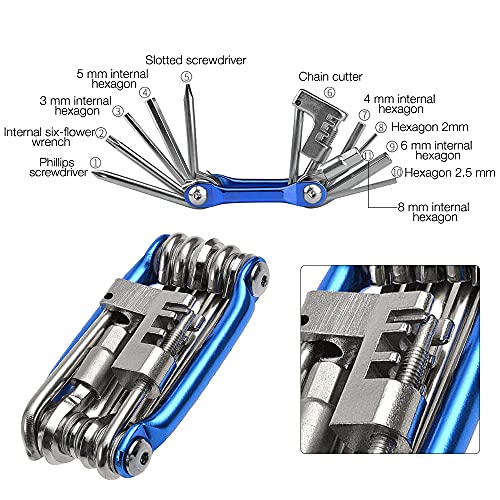 CJBIN Potencia mtb, Elevador Manillar Bicicleta con Cortador de Cadena de Bicicleta Potencia Mtb 31.8, ±60°/110mm, Ajustable Manillar Bicicleta para Bicicleta de Montaña Bicicleta de Carretera MTB BMX