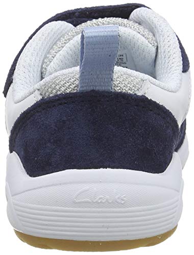 Clarks Aeon Flex T, Zapatillas Niños, Azul (Navy Combi Navy Combi), 25 EU