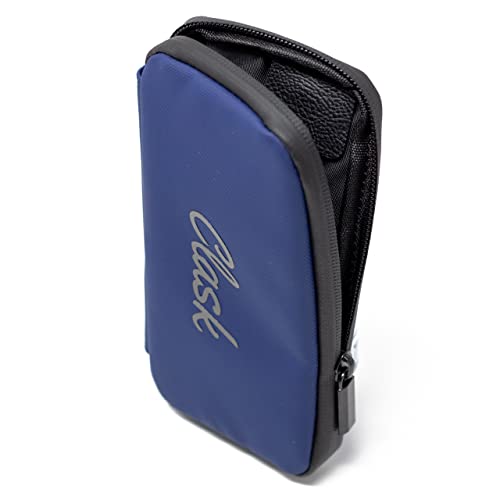 CLASK Funda móvil para Ciclismo Resistente en 3 Colores e Ideal para Llevar en el Maillot como Cartera con Cremallera para Proteger Las pertenencias (Azul Marino)