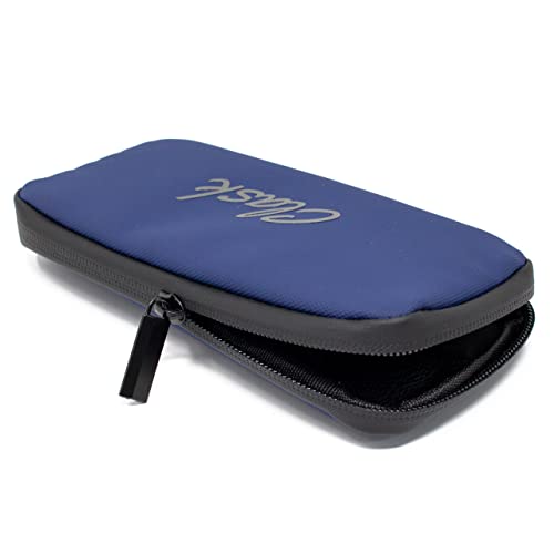 CLASK Funda móvil para Ciclismo Resistente en 3 Colores e Ideal para Llevar en el Maillot como Cartera con Cremallera para Proteger Las pertenencias (Azul Marino)