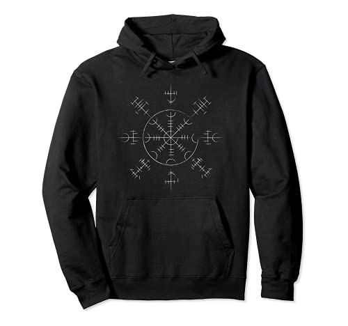 Classic Viking Rune Viking Aegishjalmur The Helm of Awe Sudadera con Capucha