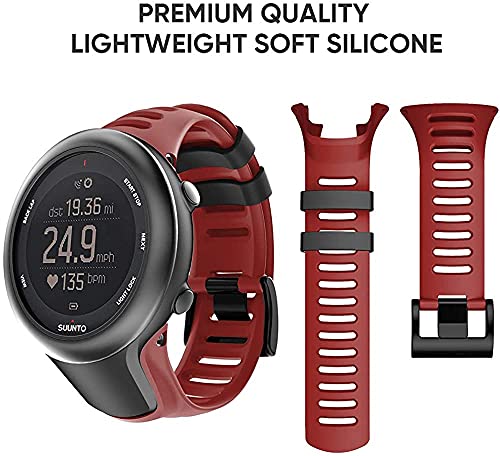 Classicase Compatible con Suunto Ambit3 Peak/Ambit 2 / Ambit 1 Correa de Reloj, Banda de Reemplazo Silicona Suave Sports Pulsera (Pattern 4)