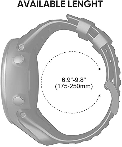 Classicase Compatible con Suunto Ambit3 Peak/Ambit 2 / Ambit 1 Correa de Reloj, Banda de Reemplazo Silicona Suave Sports Pulsera (Pattern 4)