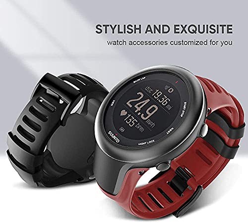 Classicase Compatible con Suunto Ambit3 Peak/Ambit 2 / Ambit 1 Correa de Reloj, Banda de Reemplazo Silicona Suave Sports Pulsera (Pattern 4)