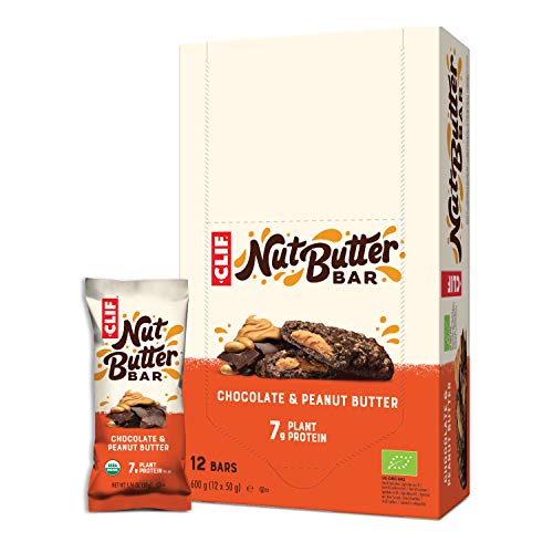 CLIF Barrita Energética De Chocolate Rellena De Crema De Cacahuete Bio - Clif - 68 G (Caja 12 Uds - Total: 816 G) , 12 x 50.00 g