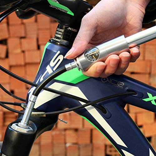 CLISPEED Mini Bomba de Neumáticos de Alta Presión Bomba de Bicicleta para Bicicletas de Carretera Y de Montaña