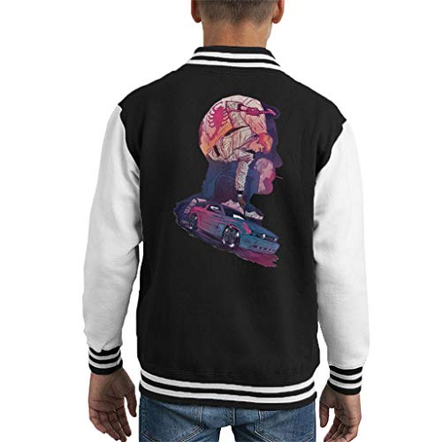 Cloud City 7 Drive Driver Silhouette Montage Kid's Varsity Jacket