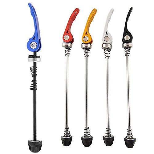 CLQ 3 Piezas, Pinchos de Rueda de Bicicleta de liberación rápida Cubo de Bicicleta Road Mountain Bike Eje Delantero y Trasero Conjunto Apto para Bicicleta de Carretera, Bicicleta de montaña, MTB, BMX