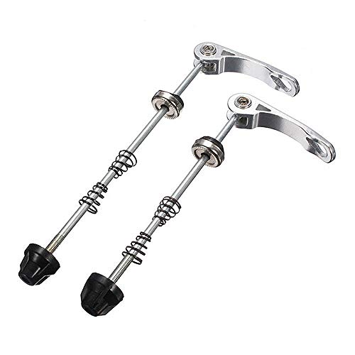 CLQ 3 Piezas, Pinchos de Rueda de Bicicleta de liberación rápida Cubo de Bicicleta Road Mountain Bike Eje Delantero y Trasero Conjunto Apto para Bicicleta de Carretera, Bicicleta de montaña, MTB, BMX