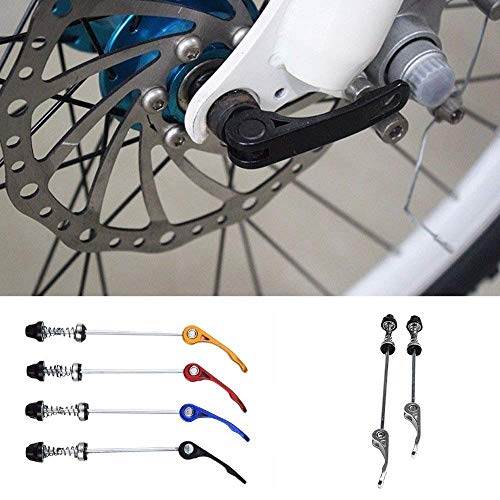 CLQ 3 Piezas, Pinchos de Rueda de Bicicleta de liberación rápida Cubo de Bicicleta Road Mountain Bike Eje Delantero y Trasero Conjunto Apto para Bicicleta de Carretera, Bicicleta de montaña, MTB, BMX