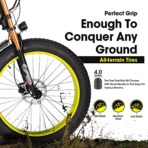 CM-900 Bicicleta eléctrica de neumático Grueso de 26 Pulgadas 48V 17AH Batería de Litio Pedal asistido Frenos de Disco hidráulicos Shimano de 9 velocidades
