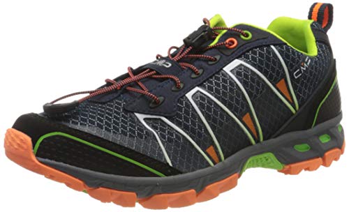 CMP - F.lli Campagnolo Altak Trail Shoe, Zapatillas de Running para Asfalto Hombre, Multicolor (Navy/Mint/Orange Fluor 97bd), 46 EU