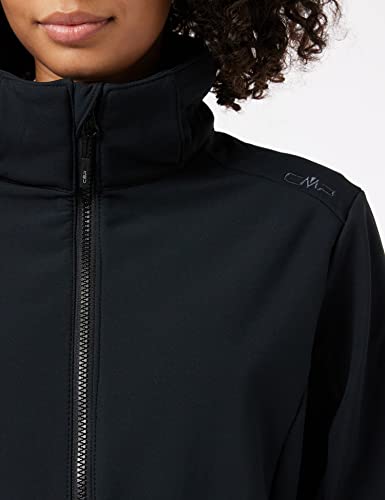 CMP Softshell - Soft shell para mujer, tamaño D48, color negro