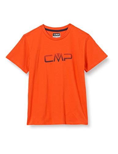 CMP Stretch T-Shirt Monochrome mit Logo 30D6634P Camiseta, Llama, 152 para Niños