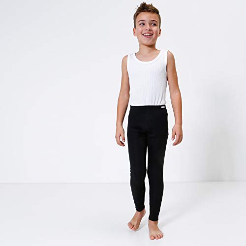 CMP Wäsche Thermounterwäsche - Pantalón interior térmico para niño, color negro, talla 140 cm