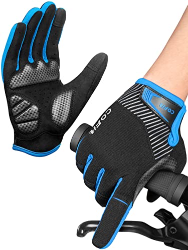 COFIT Guantes de Ciclismo Antideslizantes, Guantes Unisex de Dedo Completo Guantes de Bicicleta con Pantalla Táctil para Montar en BMX ATV MTB, Ciclismo en Bicicleta-M/ L/ XL/ XXL