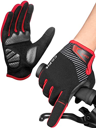 COFIT Guantes de Ciclismo Antideslizantes, Guantes Unisex de Dedo Completo Guantes de Bicicleta con Pantalla Táctil para Montar en BMX ATV MTB, Ciclismo en Bicicleta-M/ L/ XL/ XXL