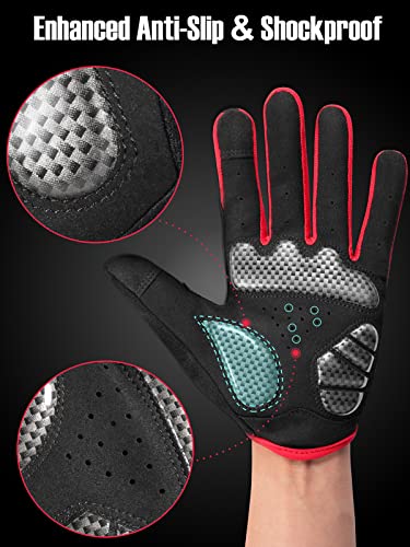 COFIT Guantes de Ciclismo Antideslizantes, Guantes Unisex de Dedo Completo Guantes de Bicicleta con Pantalla Táctil para Montar en BMX ATV MTB, Ciclismo en Bicicleta-M/ L/ XL/ XXL