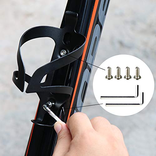 COFIT Portabidón para Bicicleta, Ajustable Soporte Botella Bicicleta Aluminio Ligero Estable para MTB, BMX y Bicicleta de Carretera, Ciclismo al Aire Libre, 2 Unidades