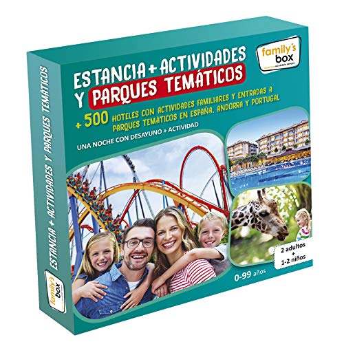 Cofre DE EXPERIENCIAS Estancia + Actividades Y Parques TEMÁTICOS - Más de 500 hoteles con Actividades Familiares y entradas a Parques temáticos en España, Andorra y Portugal