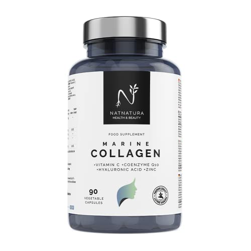 Colágeno Marino Hidrolizado + Ácido Hialurónico + Coenzima Q10 + Vitamina C + Zinc. Ilumina tu piel, protege tus articulaciones y aumenta tu energía. 90 cápsulas vegetales.