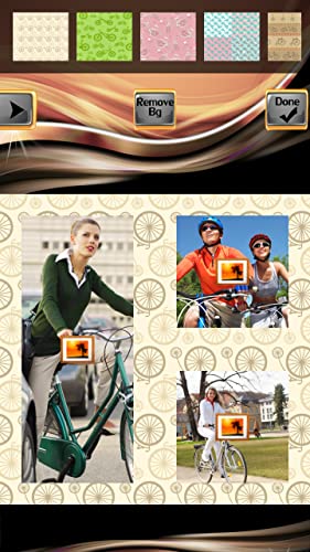 Collage de fotos de bicicleta