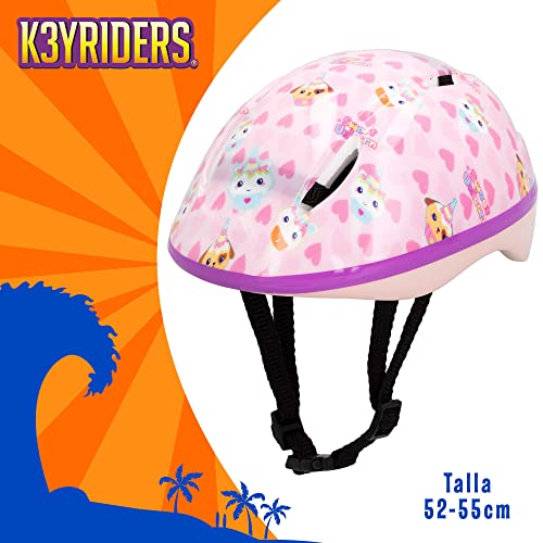 ColorBaby K3YRIDERS 46777 - K3yriders-Casco 3D c/ Funda Peluche Unicornio