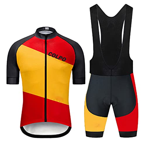 COLPO MTB Maillot de Ciclismo Maillot de Ciclismo para Hombre Ropa Deportiva de Ciclismo Top de Ciclismo + Pantalones de Ciclismo Secado rápido