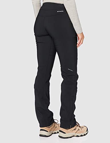 Columbia Back Beauty Passo Alto Heat Pantalón térmico de Senderismo, Mujer, Negro (Schwarz), 6 R