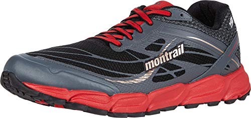 Columbia CALDORADO III Outdry, Zapatillas Trail Running Hombre, Negro, Rojo (Bright Red), 44 EU