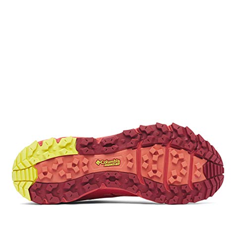 Columbia CALDORADO III, Zapatillas de Trail Running Mujer, Naranja, Amarillo (Faded Peach, Acid Yellow), 38 EU