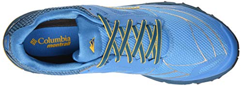 Columbia Caldorado III Zapatillas, Hombre, Azul (Riptide, Honey Yellow), 41 EU