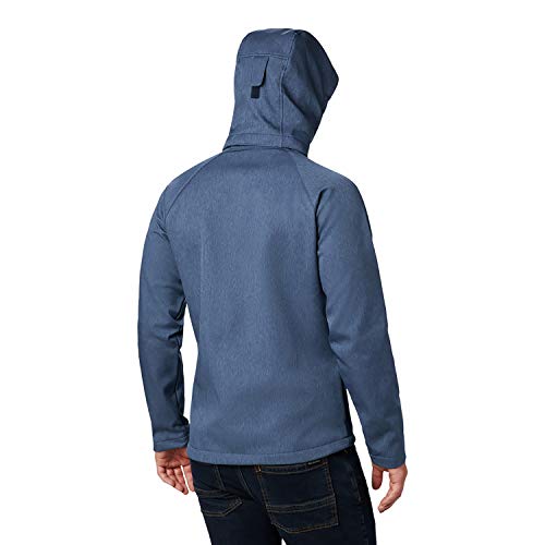 Columbia Cascade Ridge II Softshell, Chaqueta Softshell Hombre, Azul (Collegiate Navy Heather), M