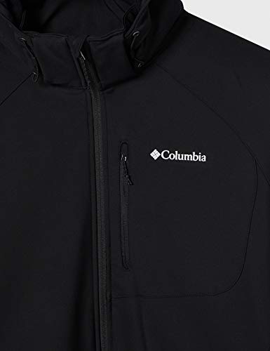 Columbia Cascade Ridge II Softshell, Chaqueta Softshell Hombre, Negro (BLACK), L