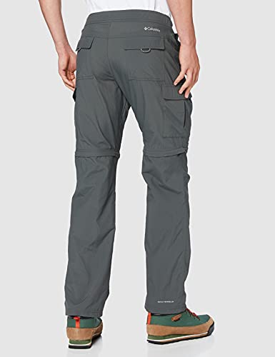 Columbia Cascades Explorer Pants Pantalones de senderismo, Hombre, Grey Grill, 30W / 32L