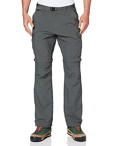 Columbia Cascades Explorer Pants Pantalones de senderismo, Hombre, Grey Grill, 30W / 32L