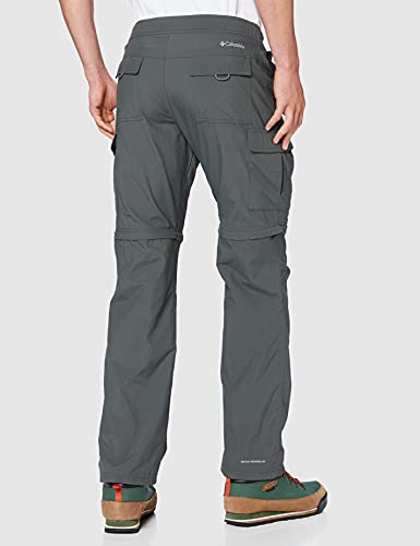 Columbia Cascades Explorer Pants Pantalones de senderismo, Hombre, Grey Grill, 34W / 32L