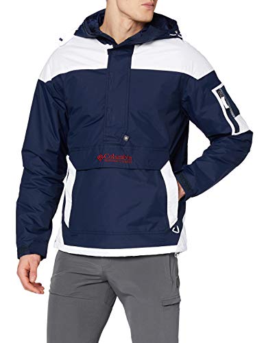 Columbia Challenger Chaqueta sudadera, Hombre, Azul/Blanco (Collegiate Navy), Talla XXL