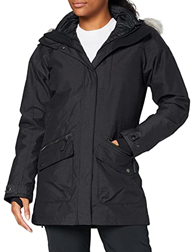 Columbia Chaqueta impermeable para mujer, Carson Pass IC Jacket, Nailon, Negro, Talla M, 1737241