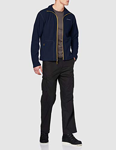 Columbia Hombre Chaqueta Polar con Cremallera Completa, FAST TREK LIGHT FULL ZIP FLEECE, Poliéster, Azul (Collegiate Navy), Talla: S, 1772751