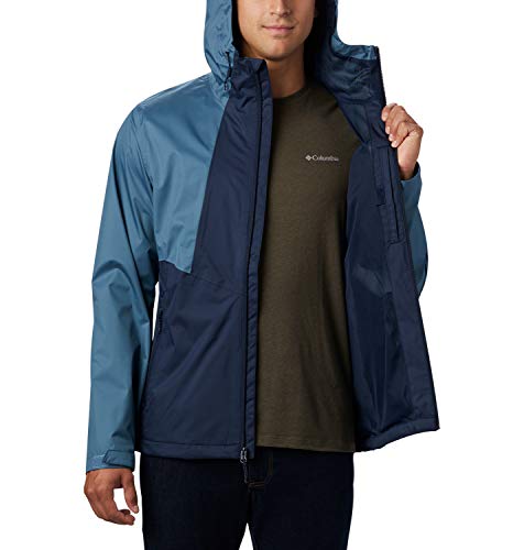 Columbia Inner Limits II Chaqueta Impermeable, Hombre, Azul Oscuro, Azul (Collegiate Navy, Mountain), XL