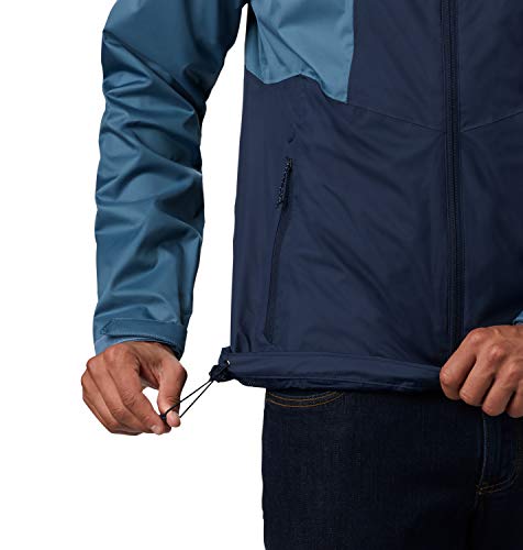 Columbia Inner Limits II Chaqueta Impermeable, Hombre, Azul Oscuro, Azul (Collegiate Navy, Mountain), XL